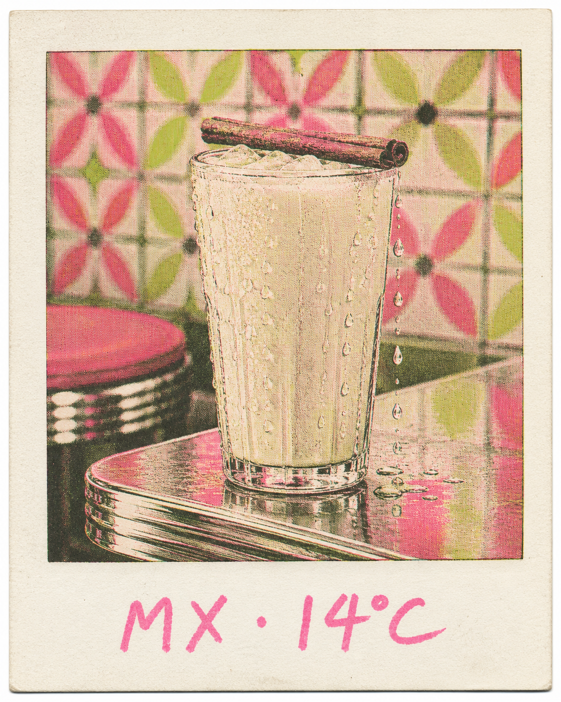 Horchata at a diner counter — CDMX