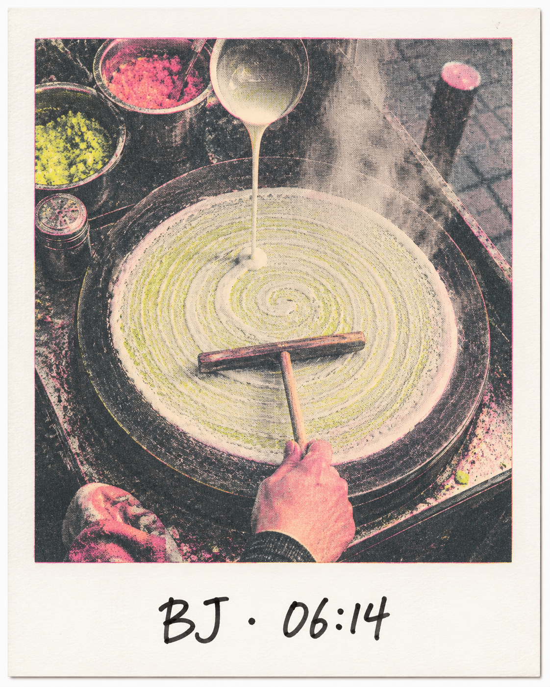 Jianbing on the griddle — Beijing